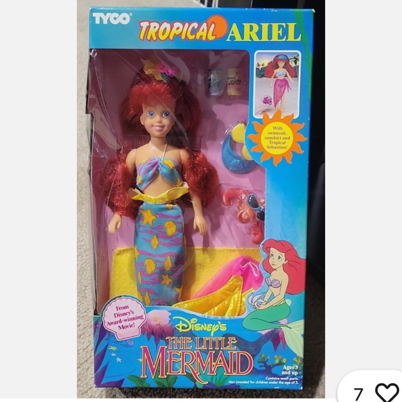 Vintage Disney Tyco Tropical Little 🧜♀️🌴Mermaid Ariel doll bundle - Picture 8 of 9